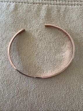 Minimalist Rose Gold Women’s Cuff Bracelet